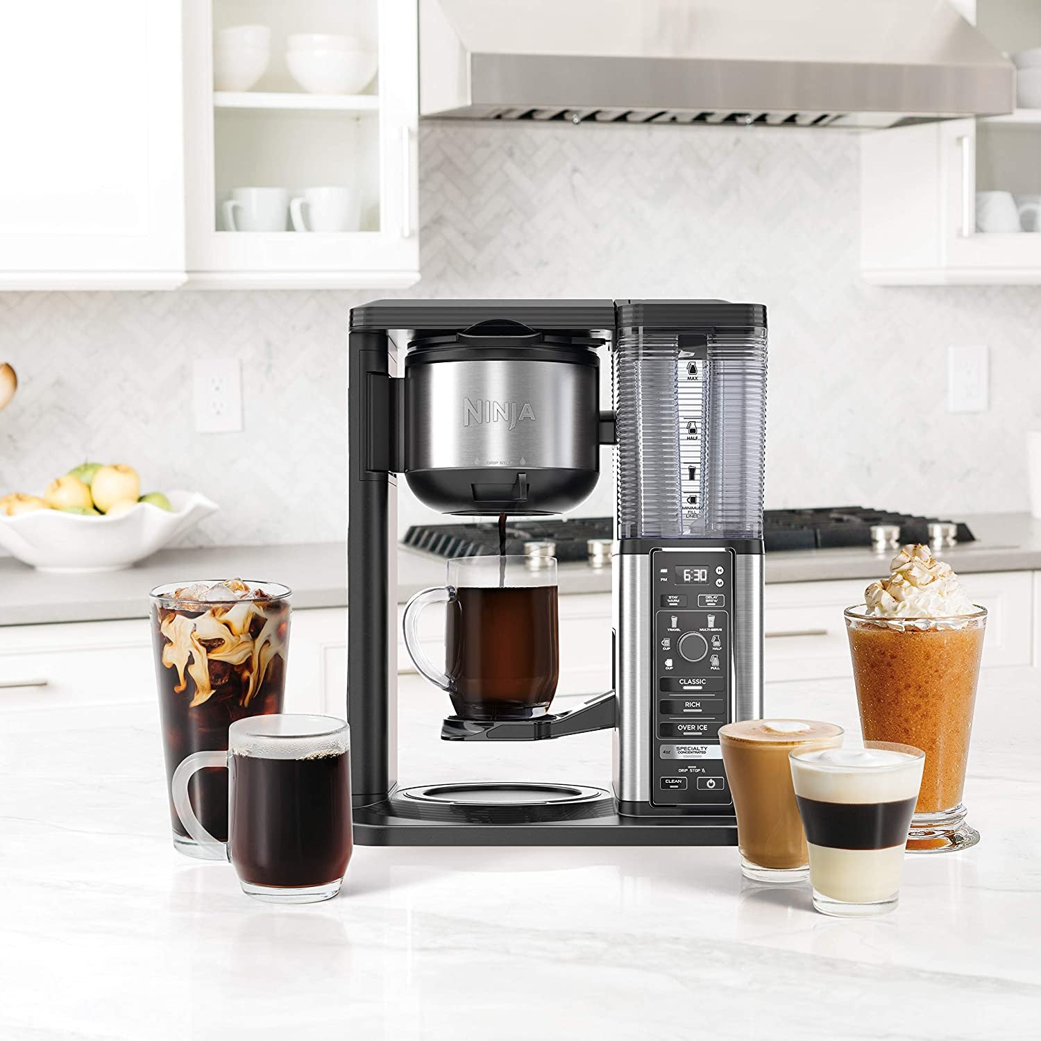 2025 Specialty Coffee Maker With 50 Oz. Glass Carafe, Black And Stainless Steel Finish