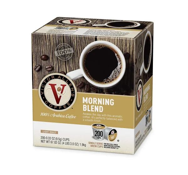 2025 Coffee Morning Blend Light Roast 200 Count Single Serve Coffee Pods for Keurig K-Cup Brewers