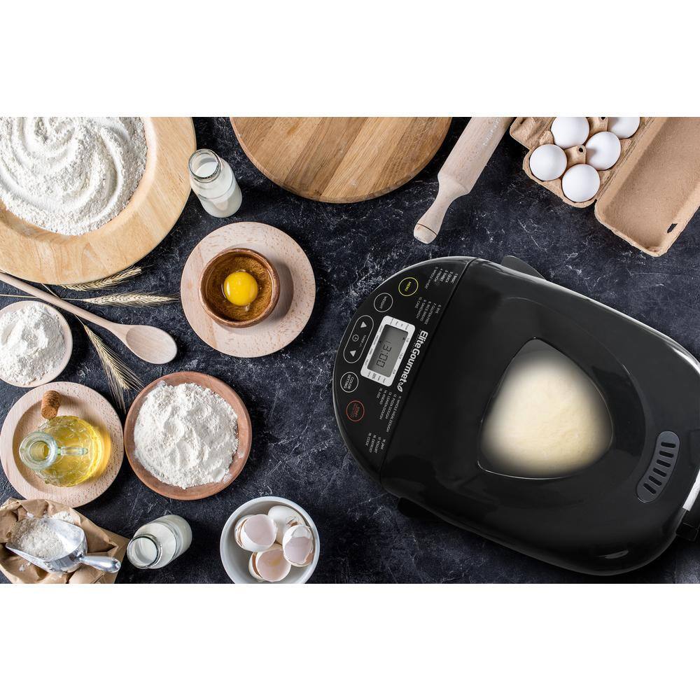 2025 2lb Programmable Bread Maker, 19 Settings, Black, EBM8103B