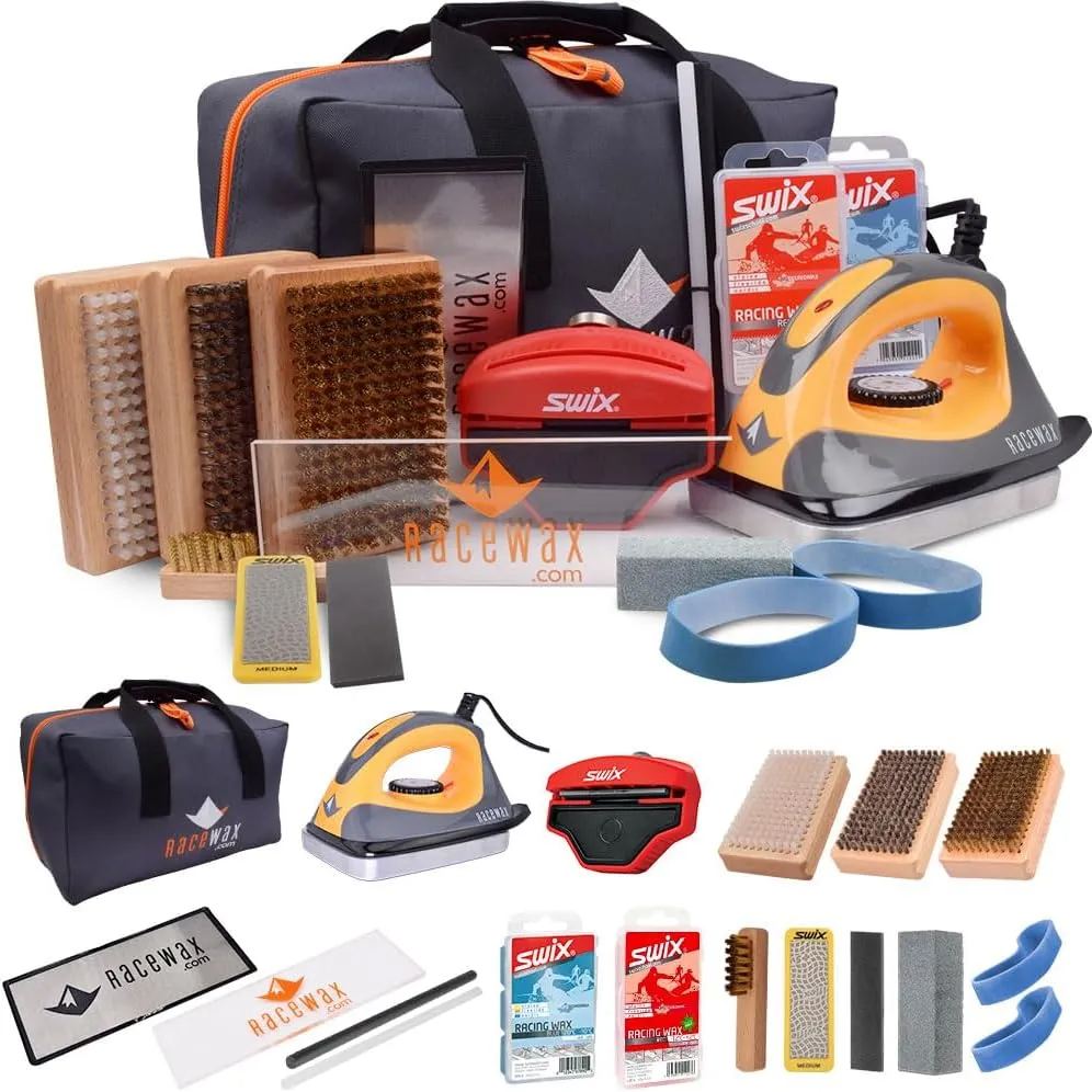 2025 Elite Ski Snowboard Tuning Kit - Complete with Iron Wax Edge Tools Base Repair