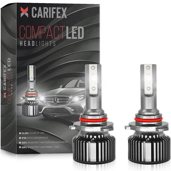 2025 9005/HB3 9006/HB4 Automotive LED Headlight Bulbs High Beam and Low Beam – Headlamp 14000 lm, Cool White 6000K Super Bright – Exterior Car