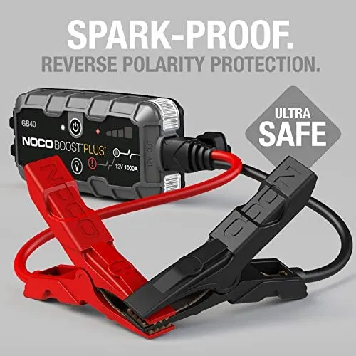 2025 Boost Plus GB40 1000 Amp 12-Volt UltraSafe Lithium Jump Starter Box, Car Battery Booster Pack, Portable Power Bank Charger sgtnighsdesigns