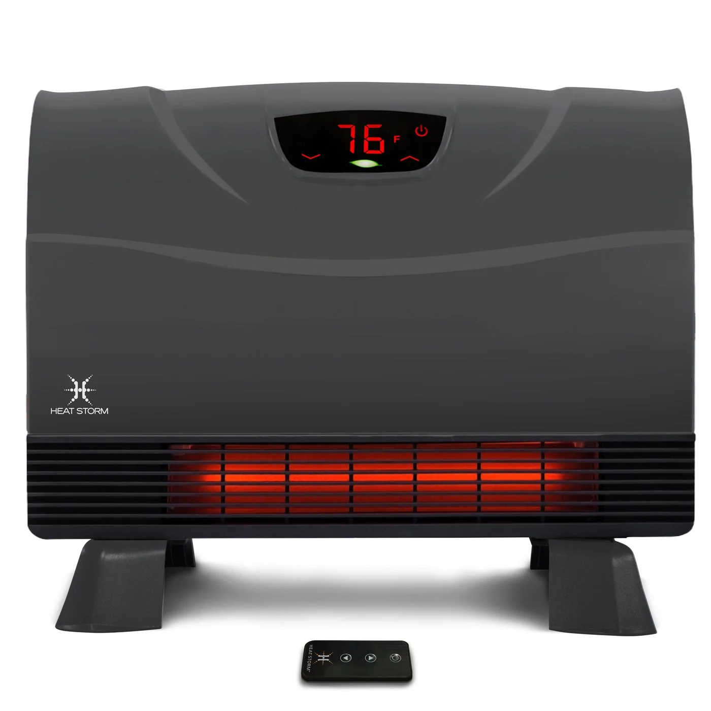 2025 Heat Storm Phoenix 1500 Watt Infrared Floor to Wall Heater Gray