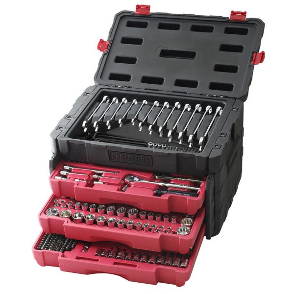 2025 450 Piece Mechanic s Tool Set With 3 Drawer Case
