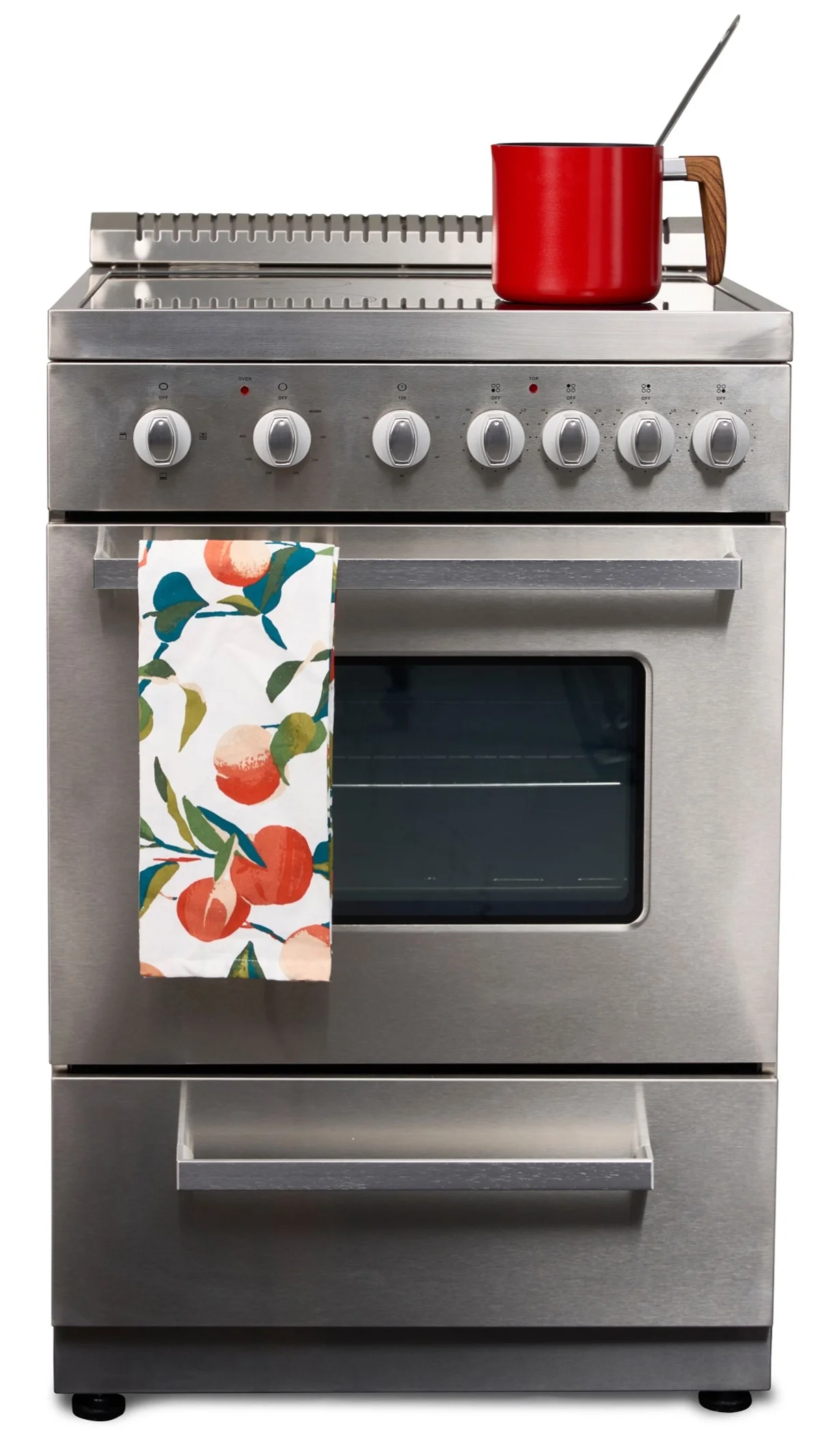 2025 24" Freestanding Electric Range with 4 Burners and 2.6 Cu. Ft. Oven Capacity