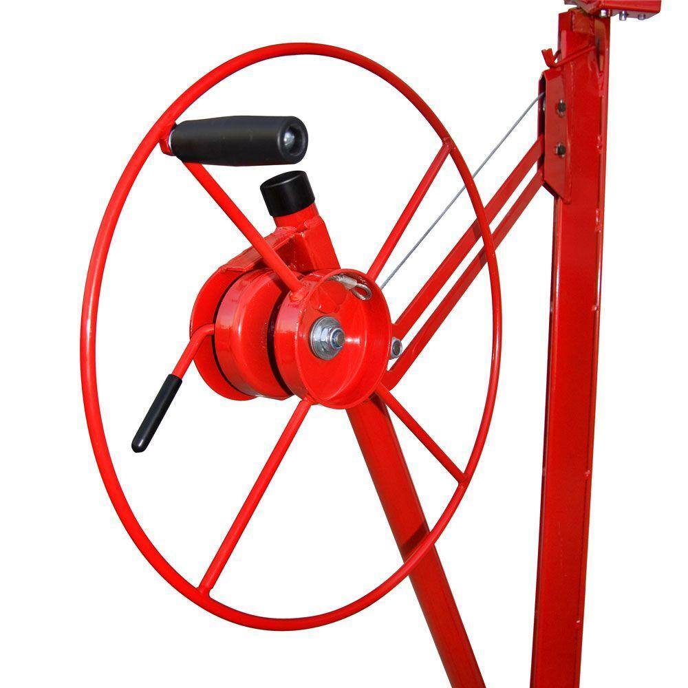 2025 Professional Drywall Lift Hoist, Steel, 11ft Reach, Single Operator
