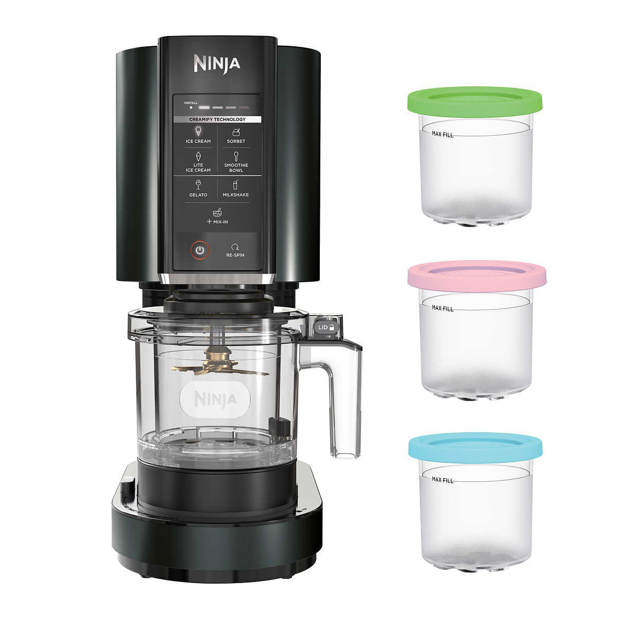2025 CREAMi Ice Cream Maker with 3 CREAMi Pints