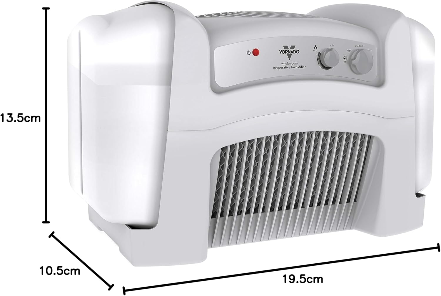 2025 4 Gallon Evaporative Humidifier with Adjustable Humidistat and 3 Speeds