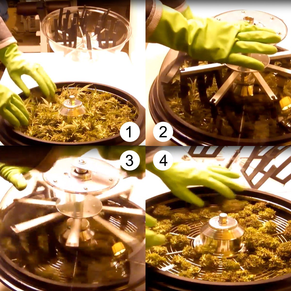 2025 19′′ Leaf Bowl Trimmer with Sharp Stainless Steel Blades for Wet & Dry Cutting