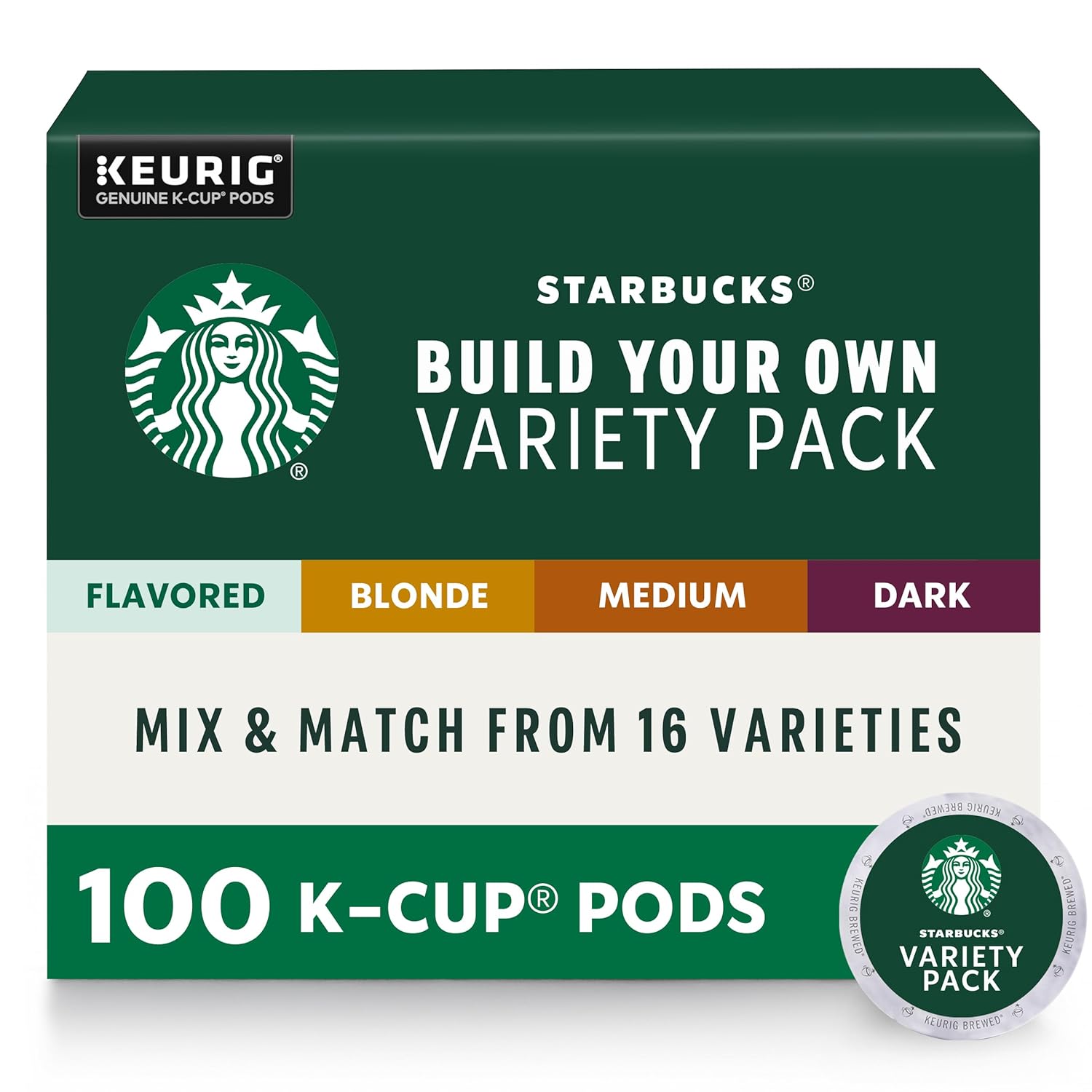 2025 Keurig K-Cup Pods, Custom Build Your Own Variety Pack, 100 Pods