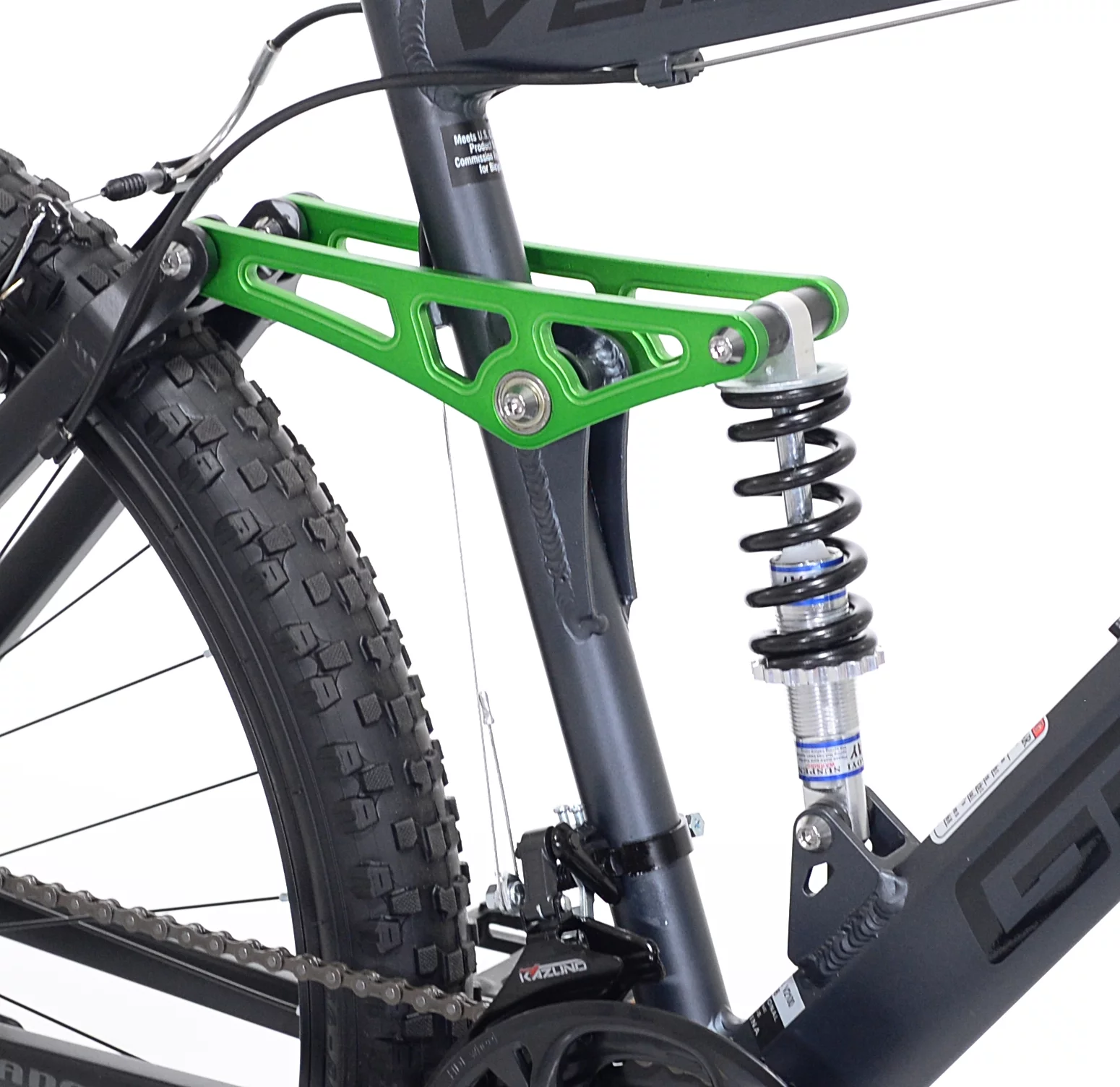 2025 Men’s 26′′ Full Suspension Mountain Bike, 21-Speed, Aluminum Frame, Slate Gray