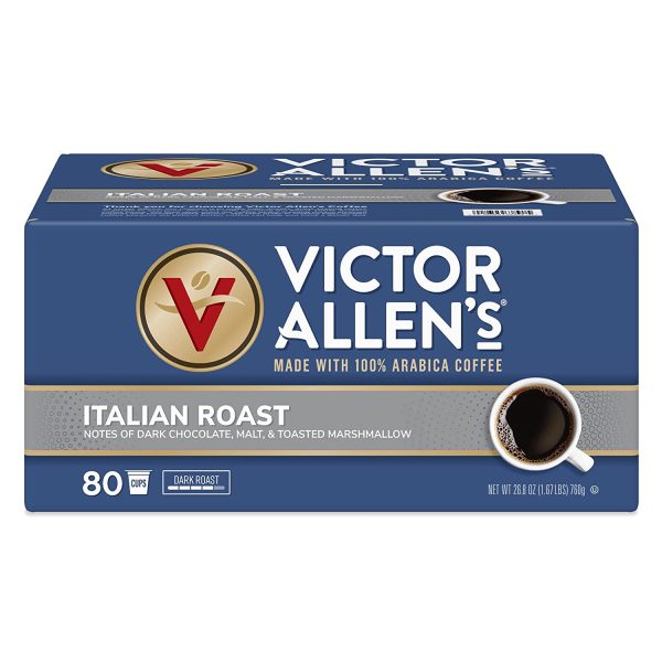 2025 Coffee Italian Roast, Dark Roast 80 Count, Single Serve Coffee Pods for Keurig K-Cup Brewers