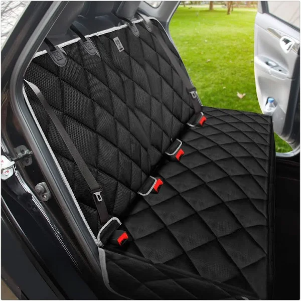 2025 100% Waterproof Bench Car Seat Cover Protector - Strong & Durable,Heavy-Duty and Nonslip Rear Back Seat Cover with Middle Seat Belt