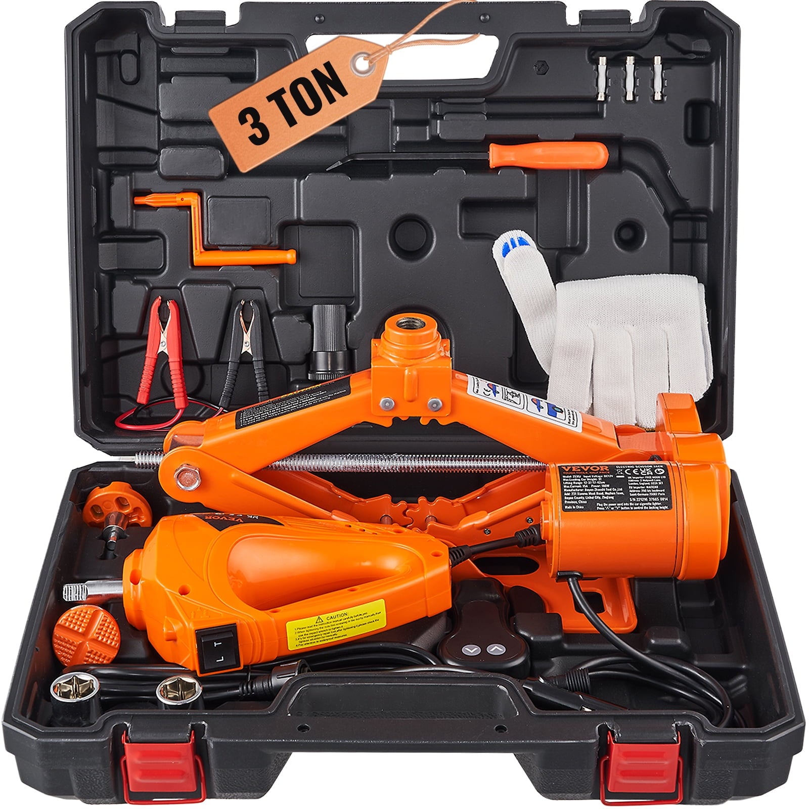 2025 Electric Car Jack 3 Ton 12V Electric Scissor Jack with Impact Wrench Car Repair Tool for SUV Sedans