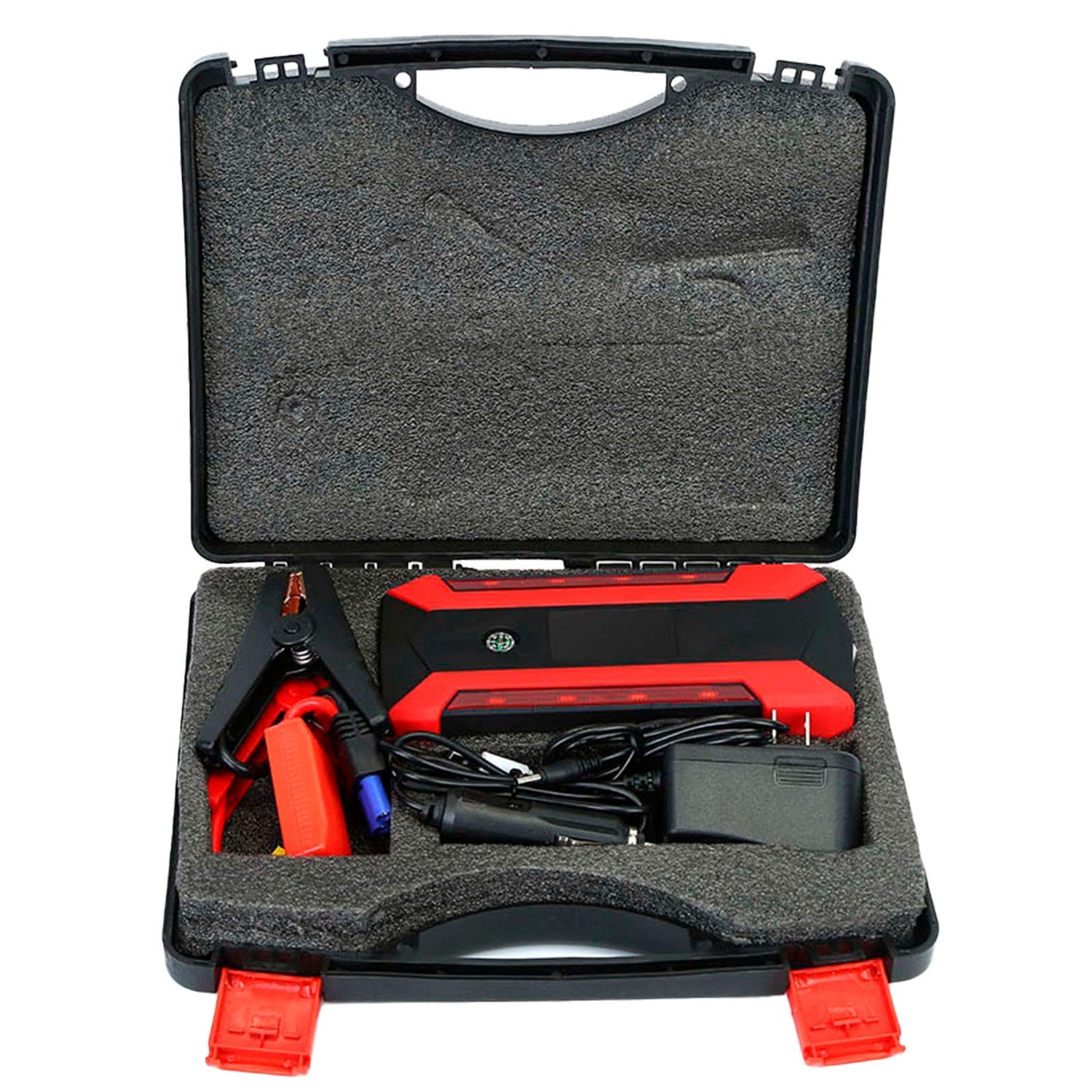 2025 20000mAh Car Battery Jump Starter 1000A Battery Charger with Safe Smart Clamps LED Flashlight