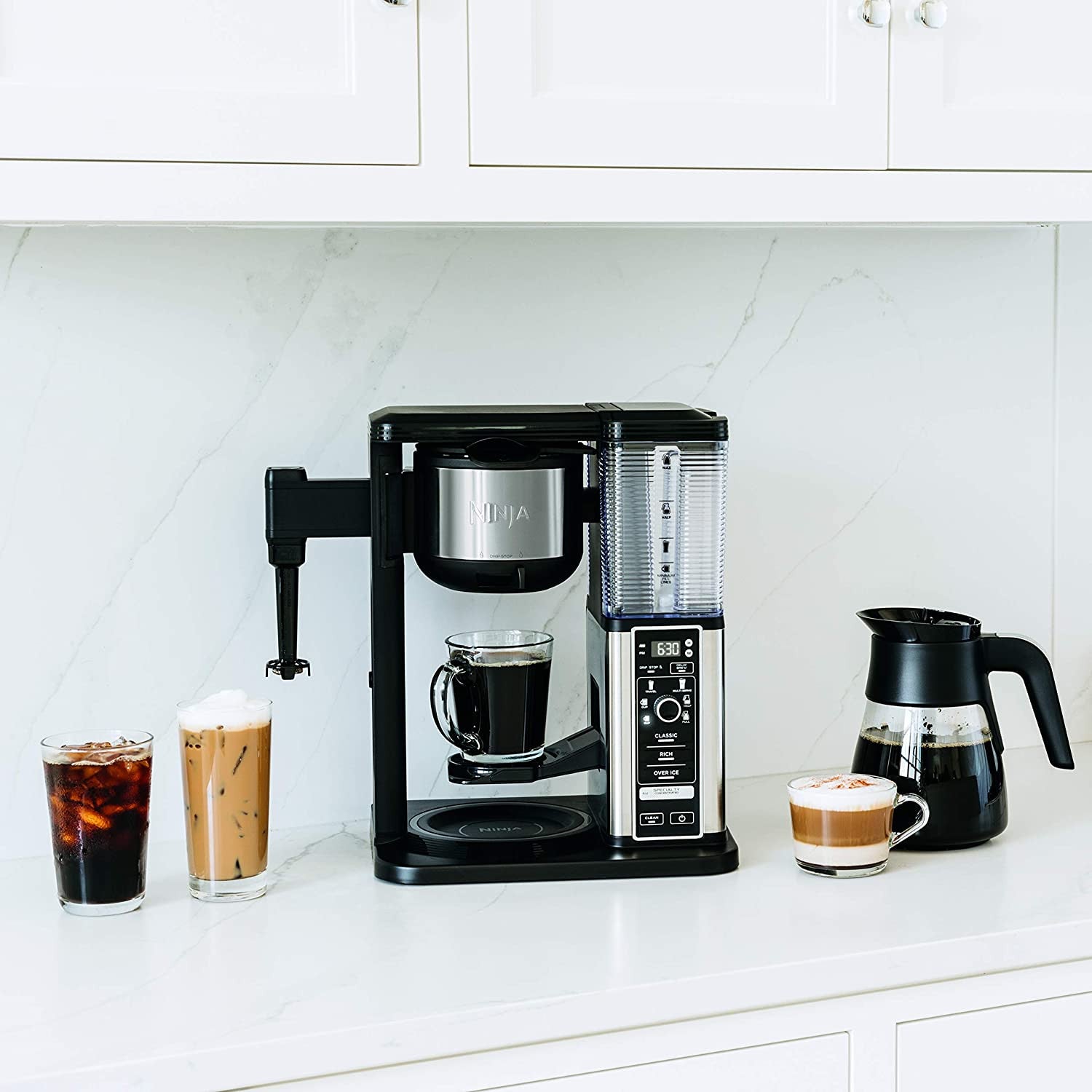 2025 Specialty Coffee Maker With 50 Oz. Glass Carafe, Black And Stainless Steel Finish