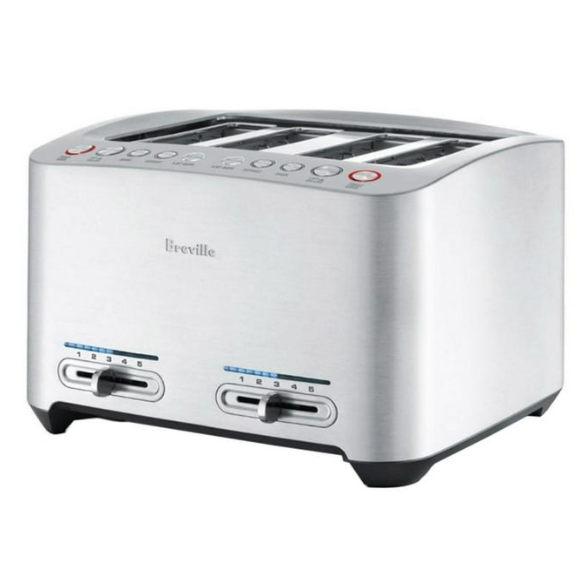 2025 Brushed Stainless Steel Die-Cast Smart Toaster