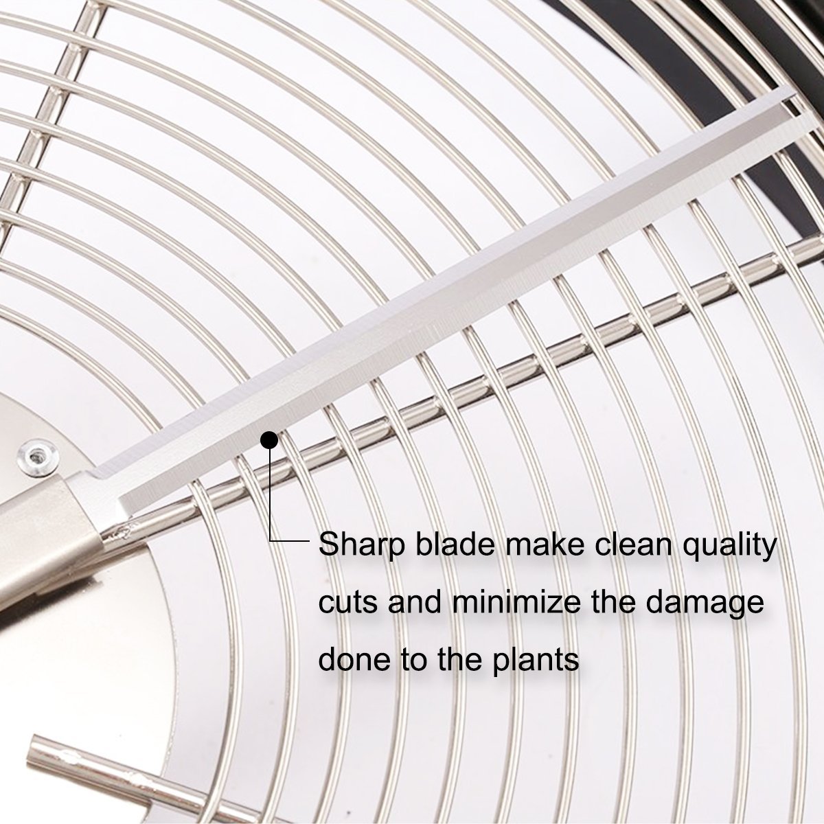 2025 19′′ Leaf Bowl Trimmer with Sharp Stainless Steel Blades for Wet & Dry Cutting