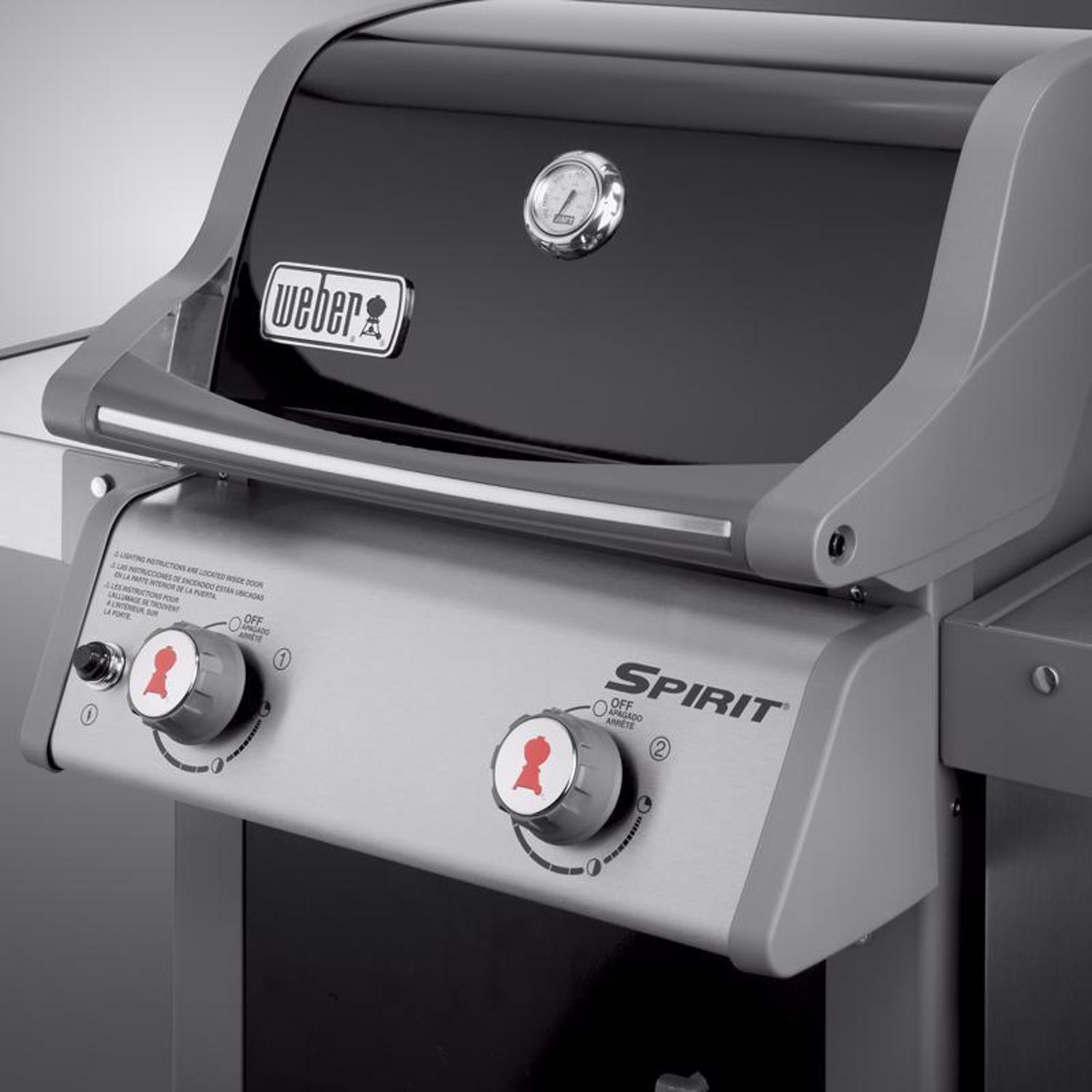2025 Spirit E-210 2 Burner Liquid Propane Grill Black
