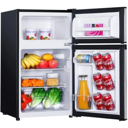 2025 Mini Fridge with Freezer, 3.1 Cu.Ft Small Refrigerator, Compact Refrigerator with LED Light flarmor