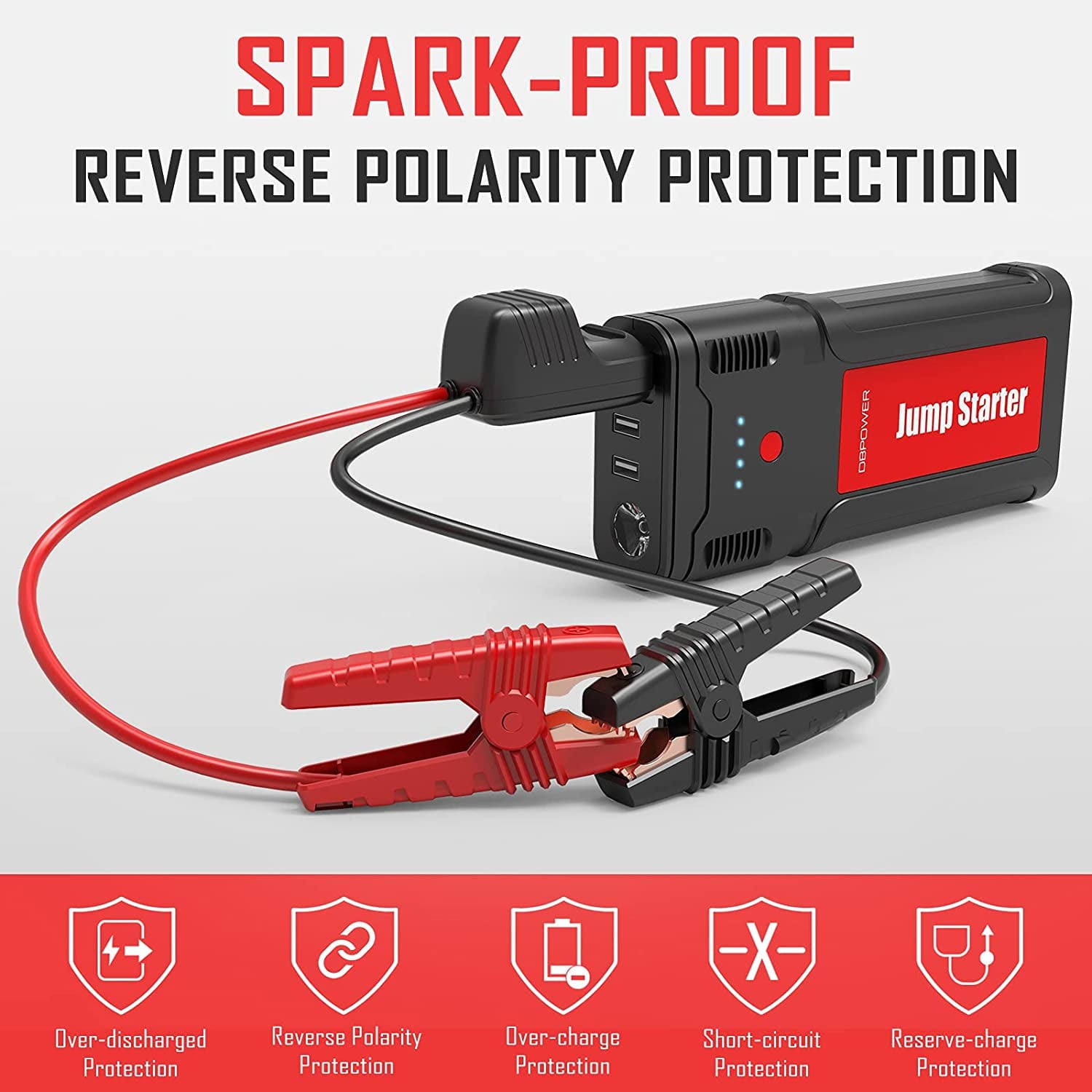 2025 G15 Portable Car Battery Jump Starter 12V 2500A 21800mAh Auto Battery Booster 8.0L Gasoline/6.5L Diesel Engines