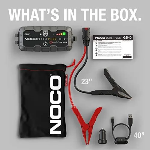 2025 Boost Plus GB40 1000 Amp 12-Volt UltraSafe Lithium Jump Starter Box, Car Battery Booster Pack, Portable Power Bank Charger sgtnighsdesigns