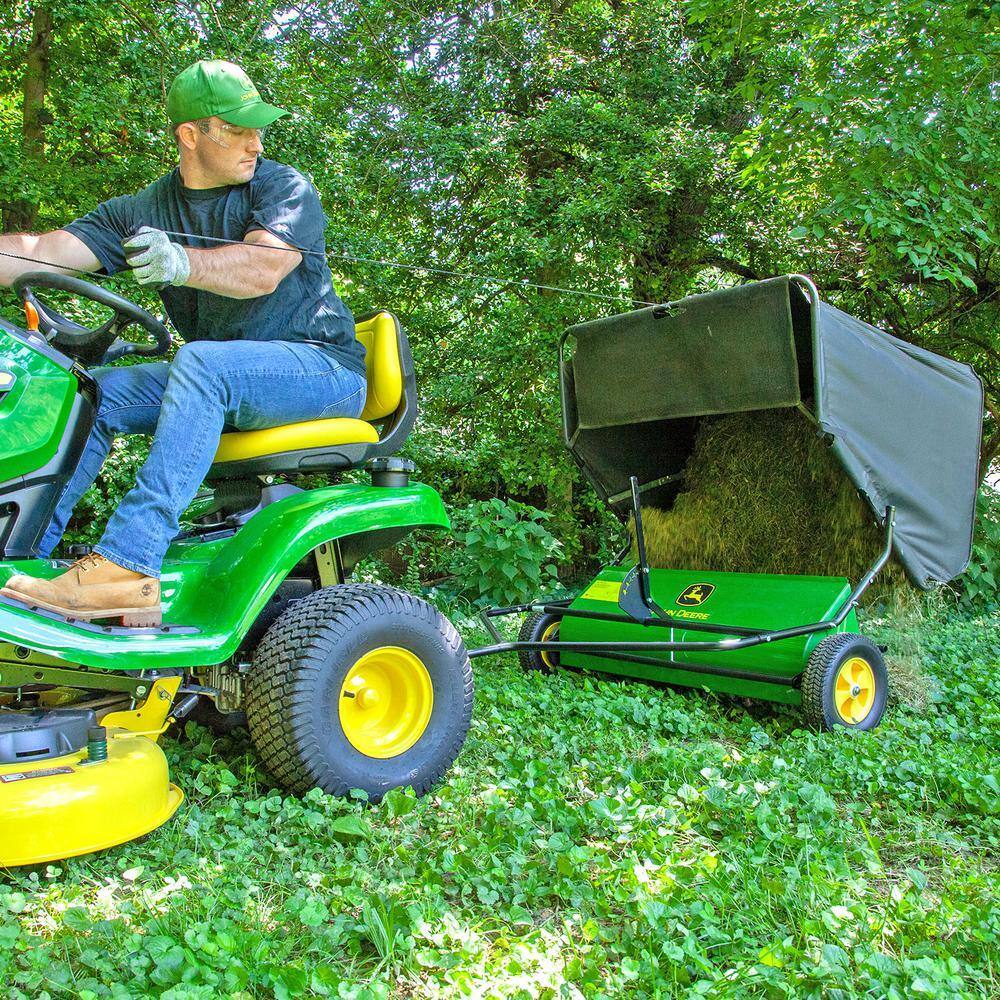 2025 Deere 42′′ Tow-Behind Lawn Sweeper, 24 cu. ft. Capacity, Adjustable Brushes