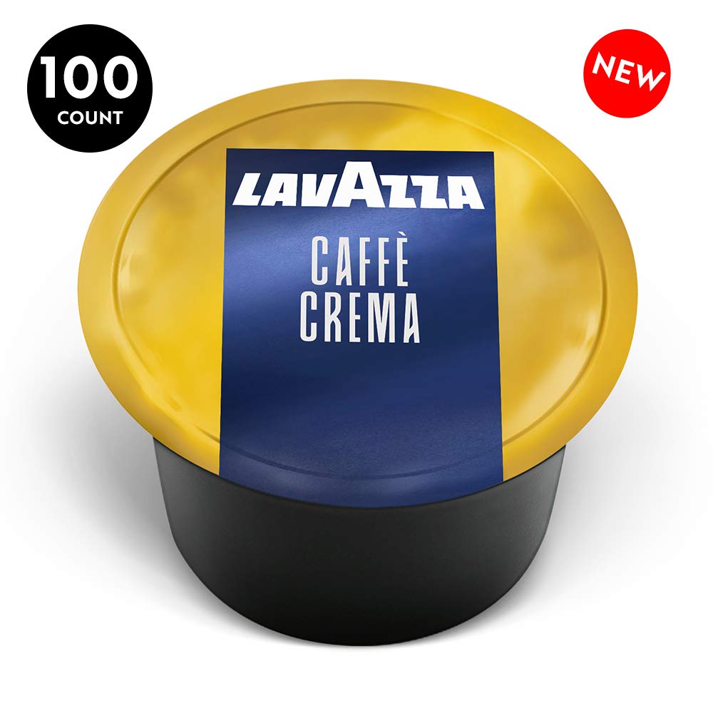 2025 Blue Single Espresso Caffe Crema Coffee Capsules, Value Pack, Blended and roasted in Italy, 100 Count