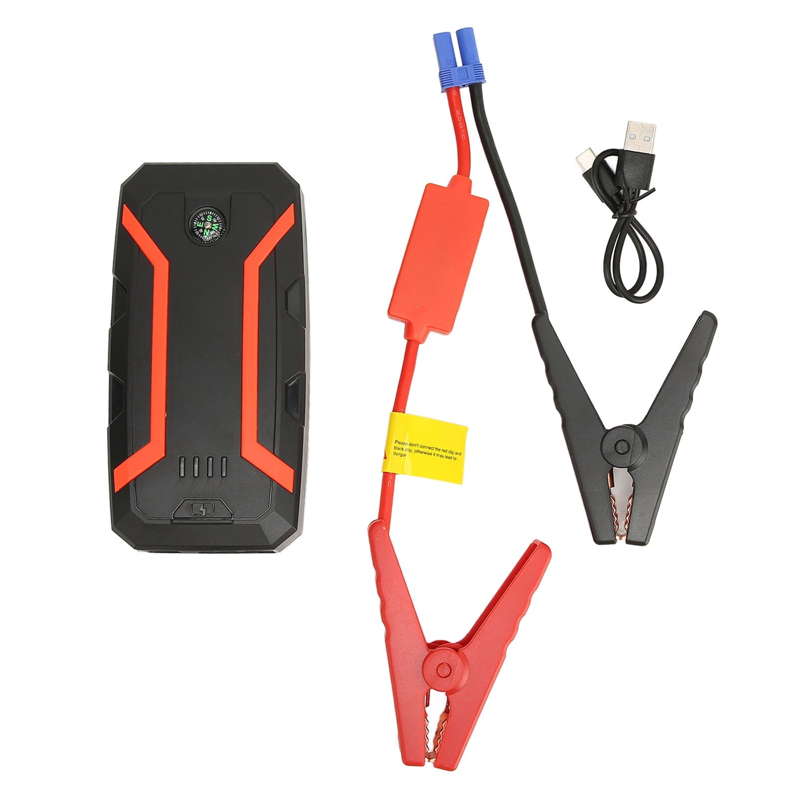 2025 1500A Maximum Current 12000mAh 3 LED Light Modes Waterproof Car Jump Starter for Truck with Compass LED Light