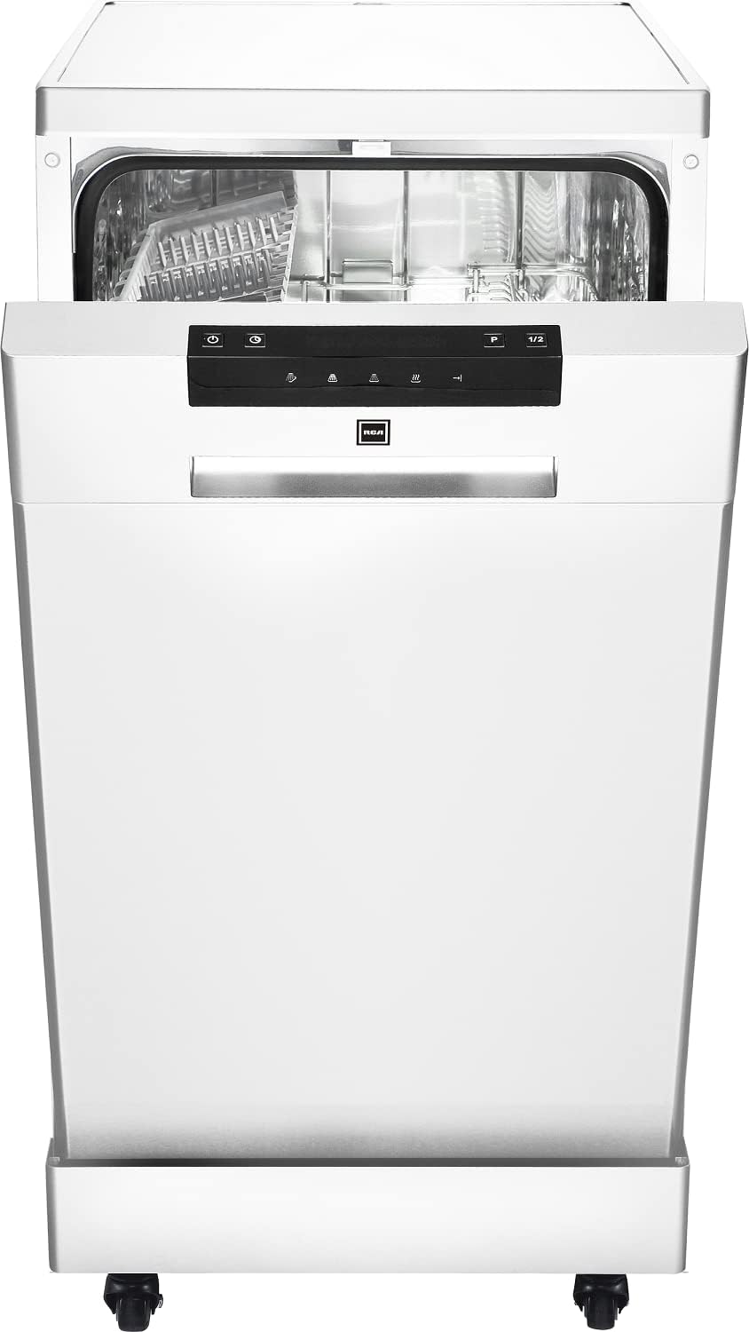 2025 Portable Dishwasher, 18in Wide, 8 Place Settings Capacity, White