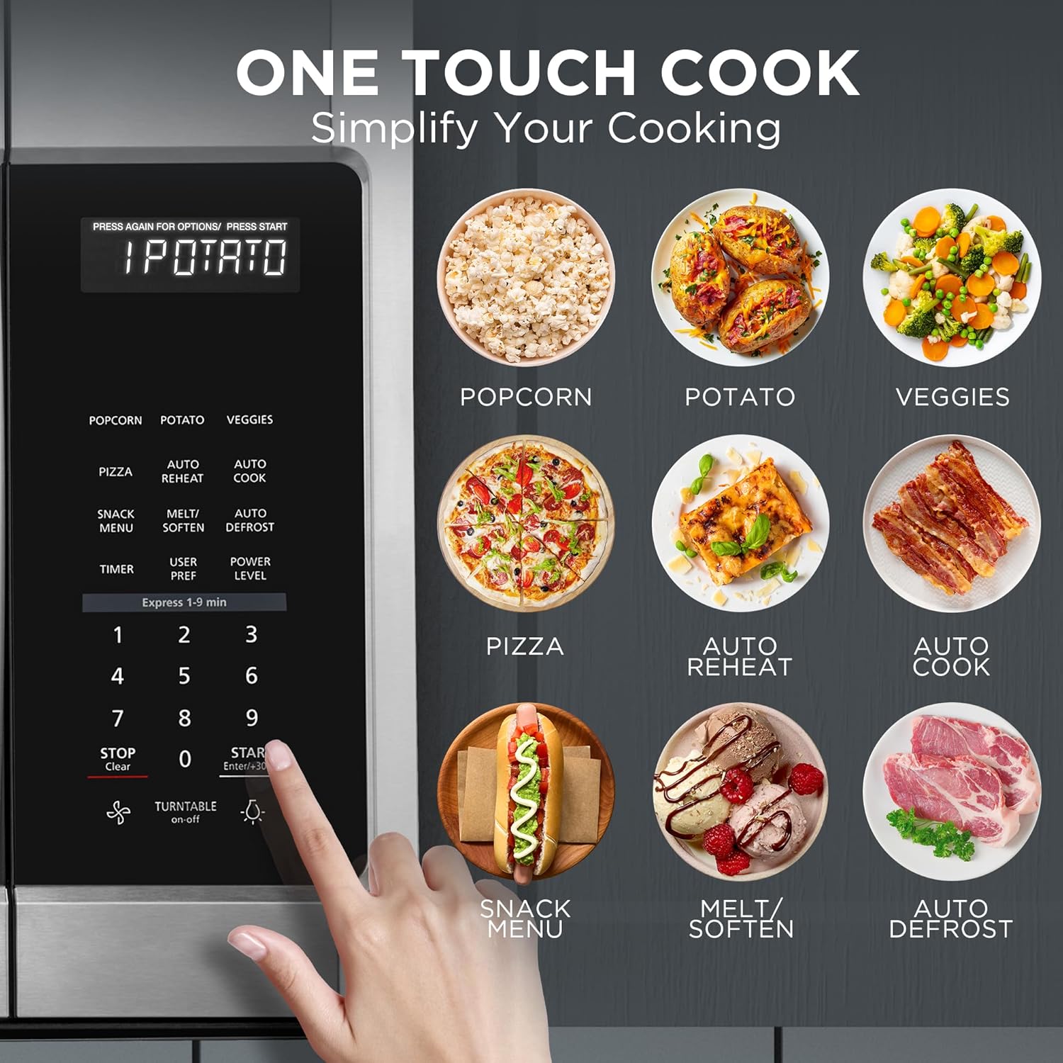 2025 Sensor Cooking One-Touch Function Microwave