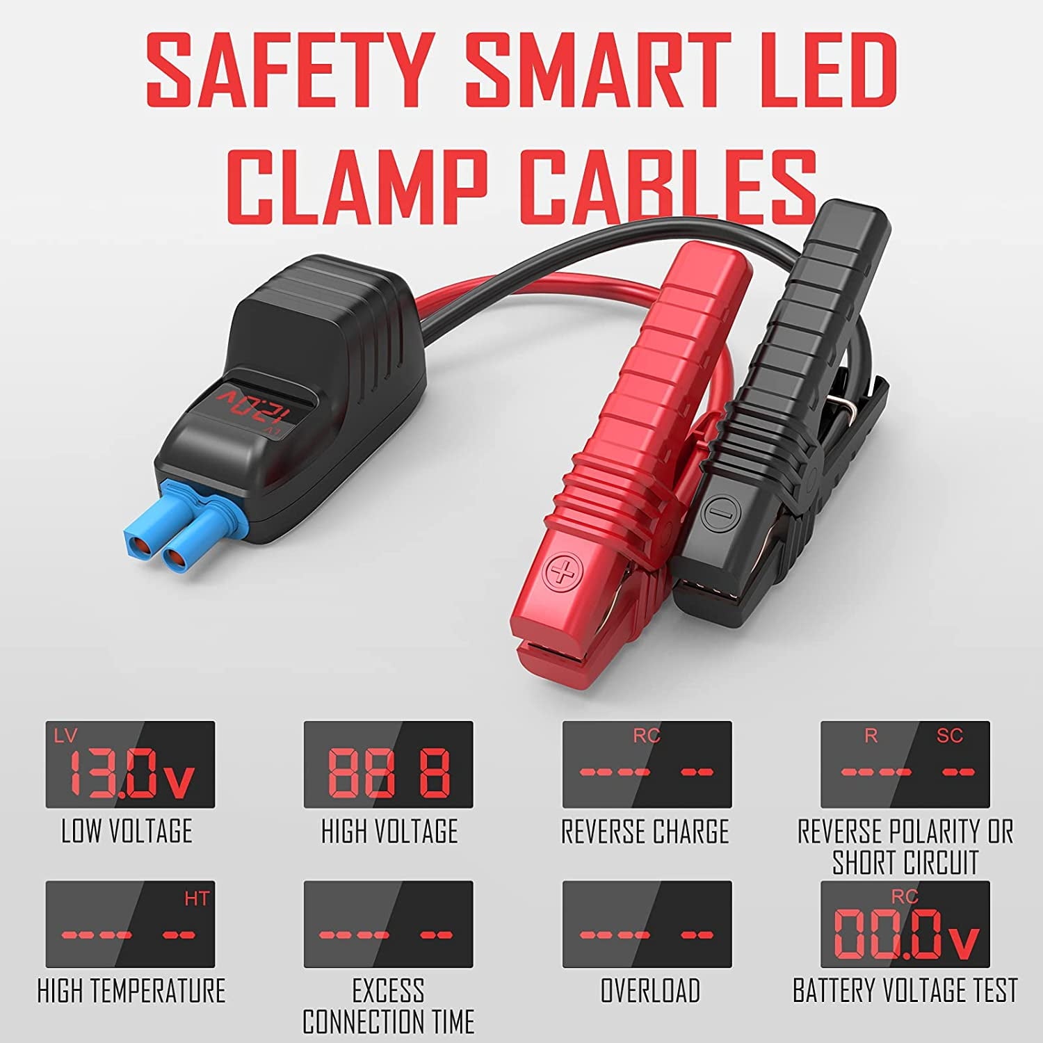 2025 G15 Portable Car Battery Jump Starter 12V 2500A 21800mAh Auto Battery Booster 8.0L Gasoline/6.5L Diesel Engines