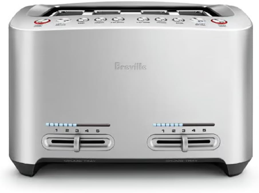 2025 Brushed Stainless Steel Die-Cast Smart Toaster