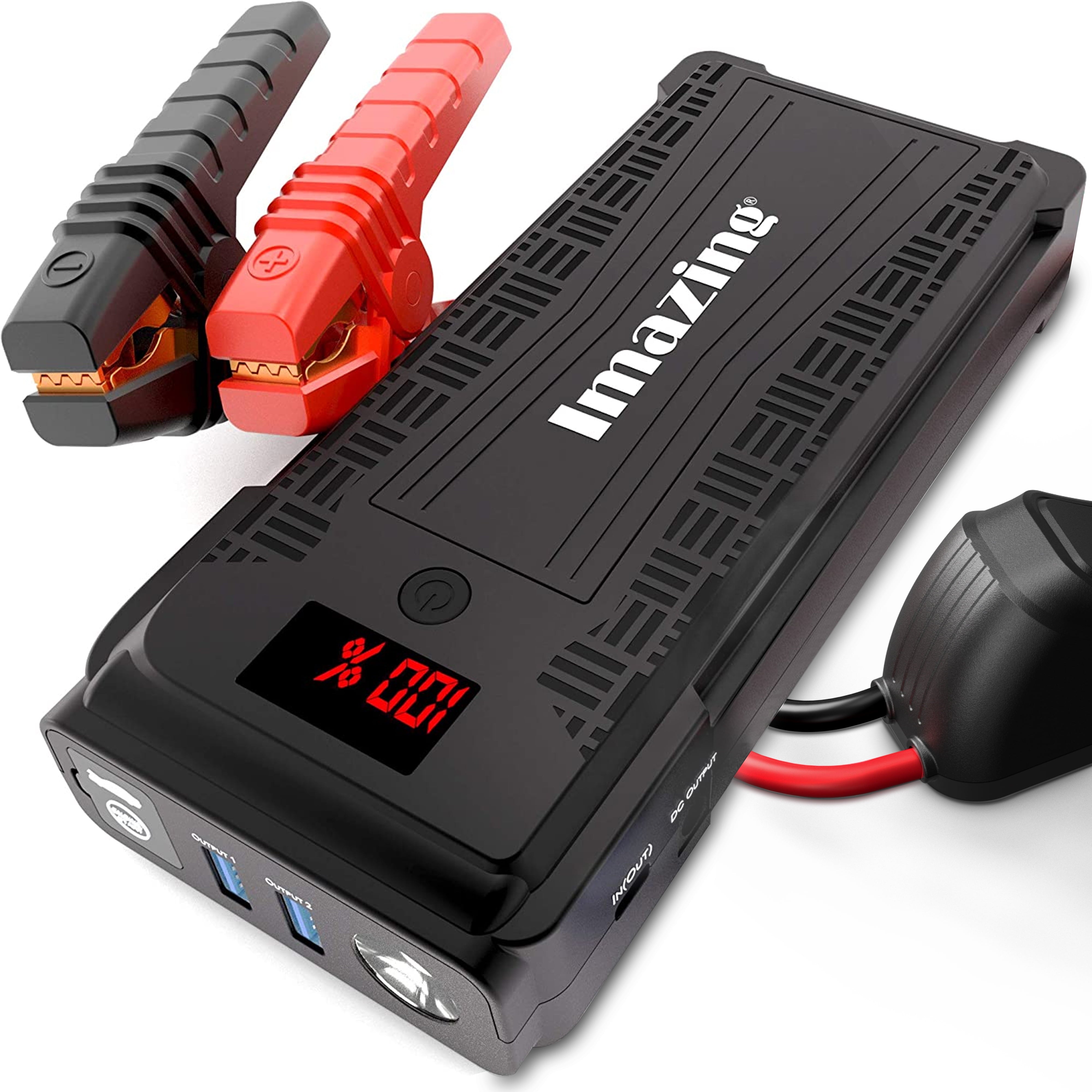 2025 Car Battery Jump Starter – 2500 amps Peak 20000mAH (up to 8L Gas or 8L Diesel Engine) 12V Auto Battery Booster Portable Power Pack