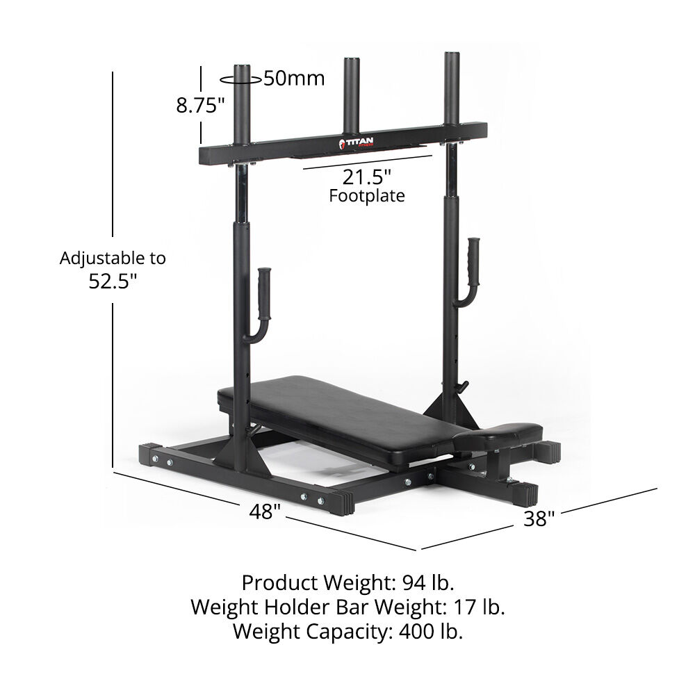2025 Vertical Leg Press Machine, 400 LB Capacity, Olympic Plate Compatible, Adjustable Height, Lower Body Workout