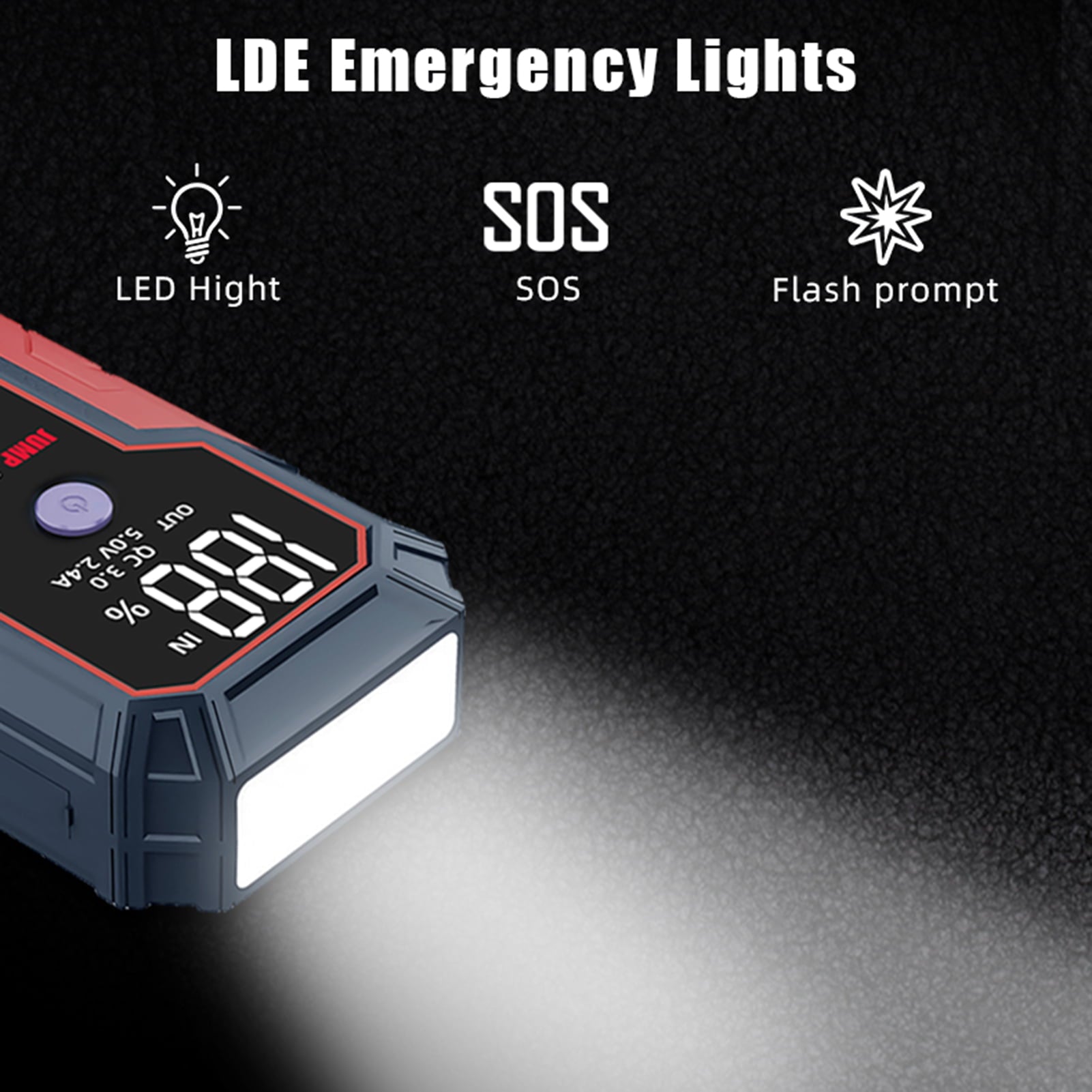 2025 Portable Car Jump Starter 20000mAh Car Battery Starter(up to 5.0L Gas, 3.5L Diesel Engines),USB Quick , Fast Wireless and Flashlight