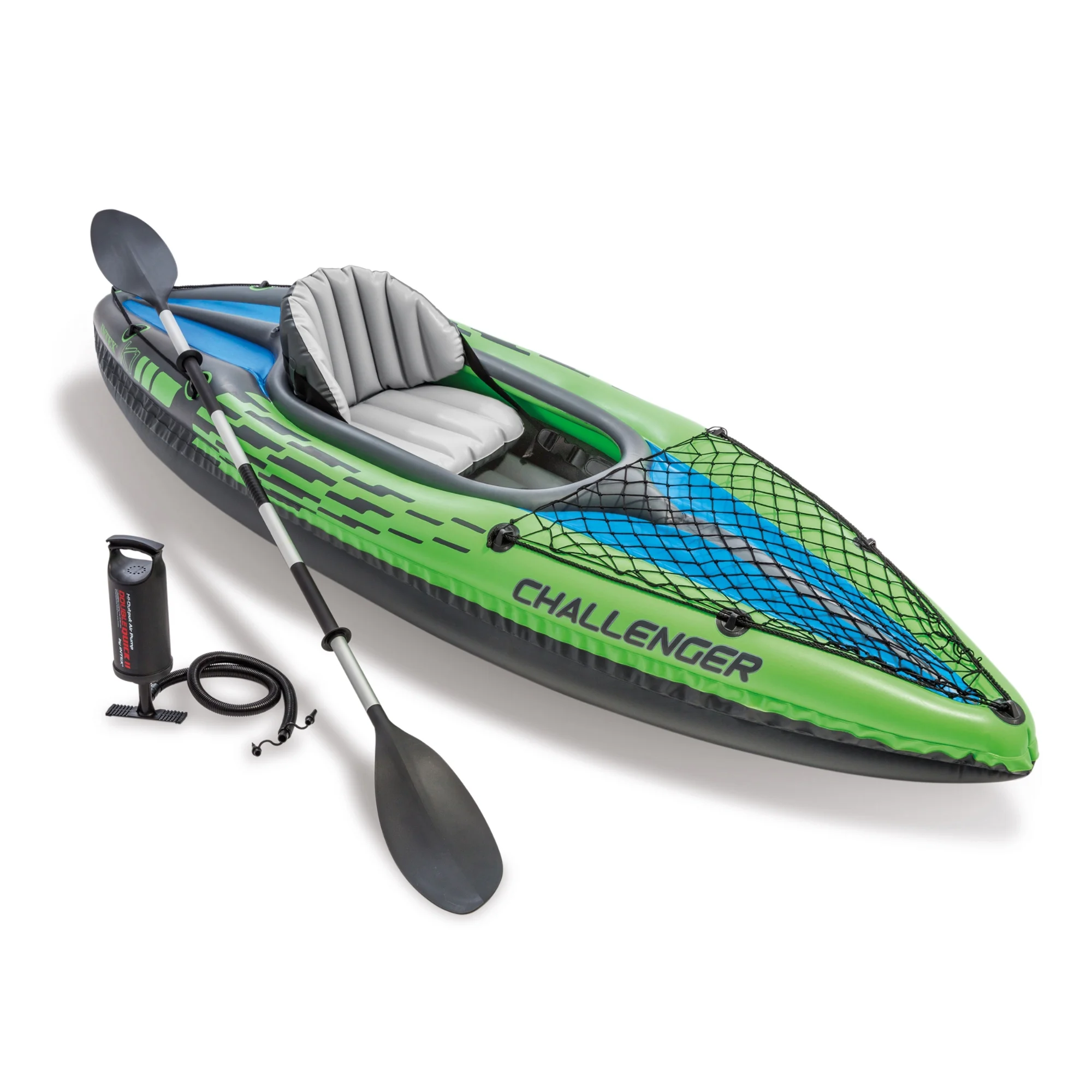 2025 Challenger K1 Inflatable Kayak with Oar, Hand Pump, Durable Vinyl, and Adjustable Seat