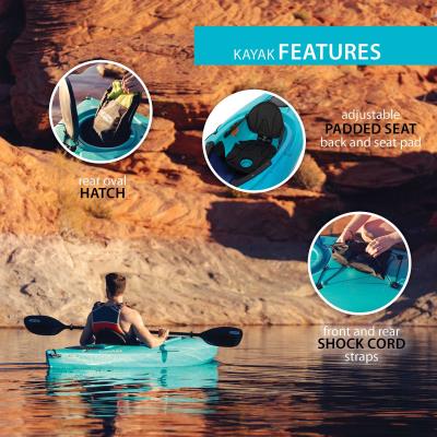 2025 Lifetime Guster 100 Sit-In Kayak (2-Pack) 457