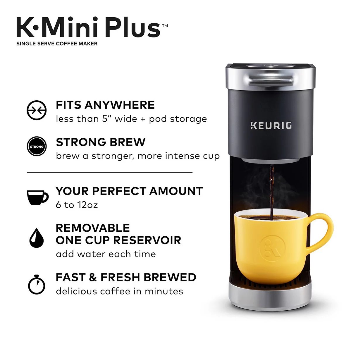 2025 Plus Single-Serve K-Cup Pod Coffee Maker