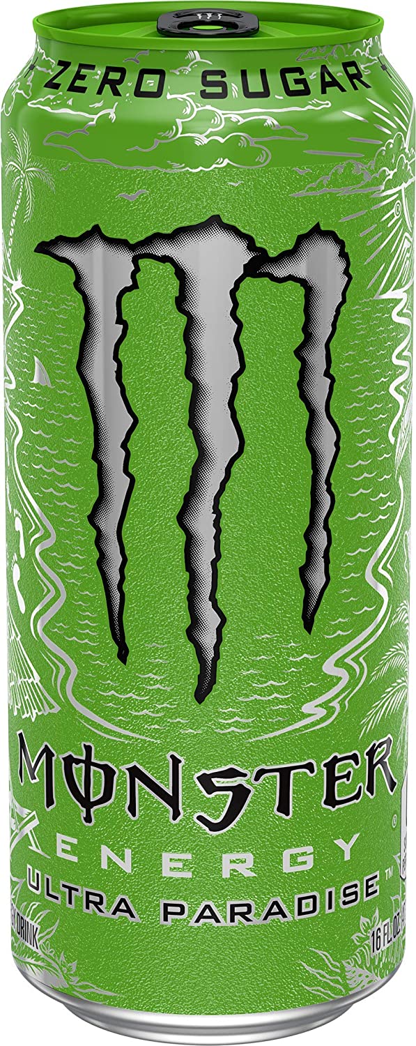 2025 Monster Energy Ultra Paradise, Sugar Free Energy Drink, 16 Ounce (Pack of 24)