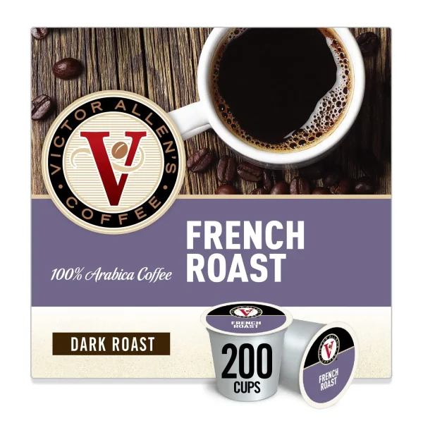 2025 Coffee French Roast Dark Roast 200 Count Single Serve Coffee Pods for Keurig K-Cup Brewers