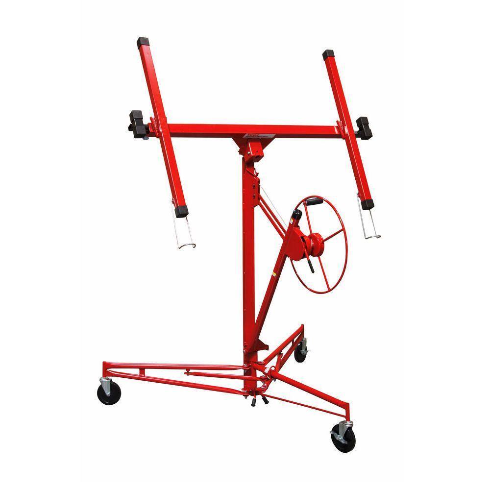 2025 Professional Drywall Lift Hoist, Steel, 11ft Reach, Single Operator