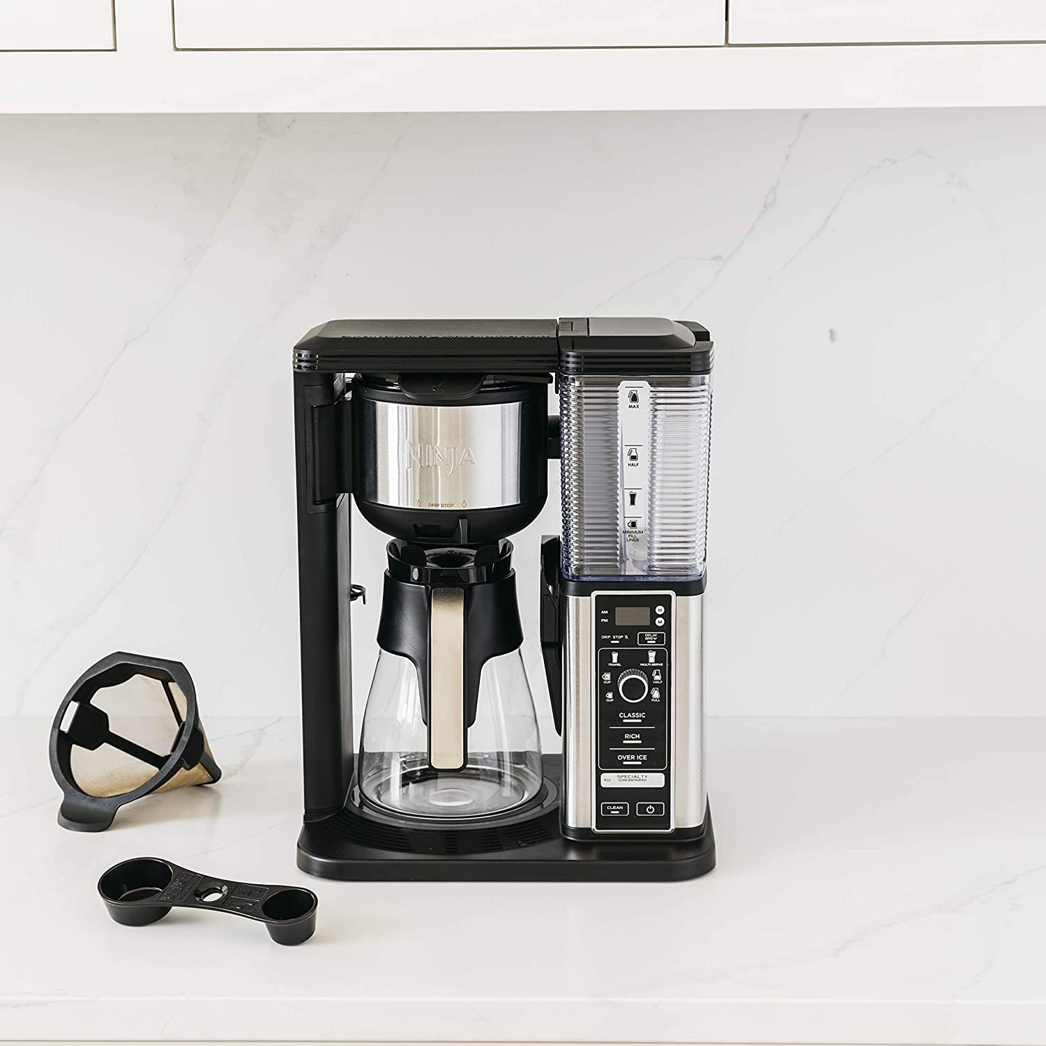 2025 Specialty Coffee Maker With 50 Oz. Glass Carafe, Black And Stainless Steel Finish