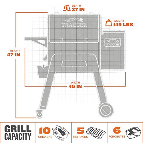 2025 650 Wifi Pellet Grill and Smoker in Black
