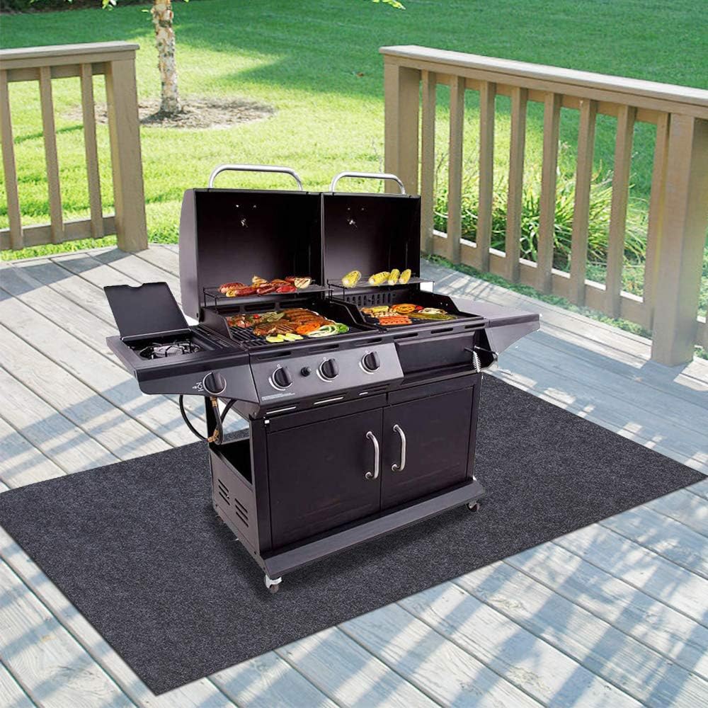 2025 Gas Grill Mat 48x72 Inch, BBQ Grilling Gear for Gas Grills, Absorbent Grill Pad