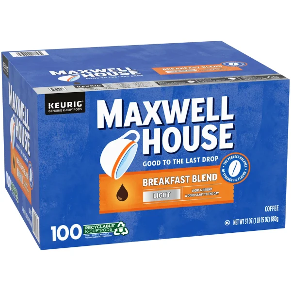 2025 House Breakfast Blend Light Roast K-Cup Coffee Pods (100 ct.)