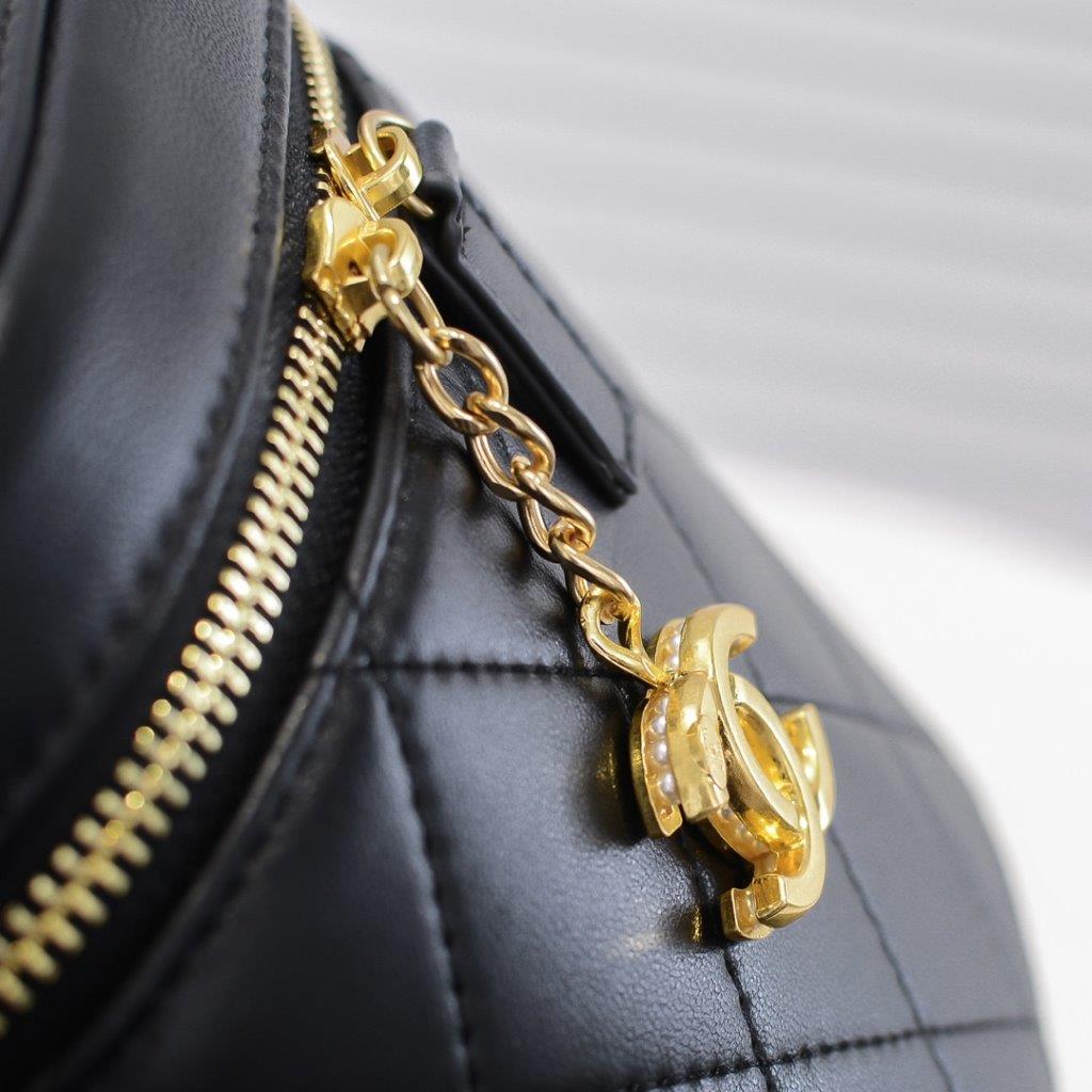 Chanel limited edition small bucket bag - black - LuxuryEva
