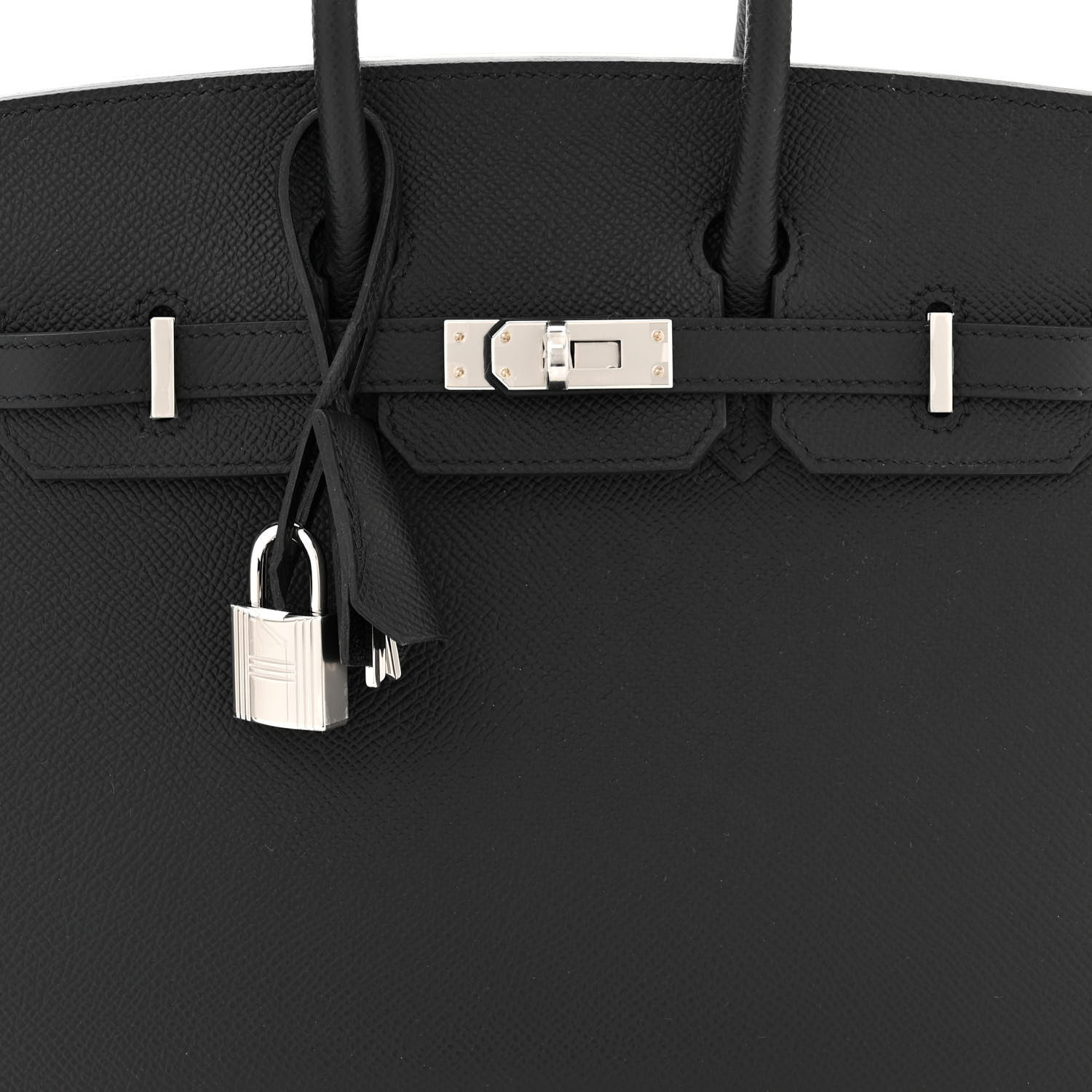 Epsom Birkin Sellier 25 Black（Silver Lock） - LuxuryEva