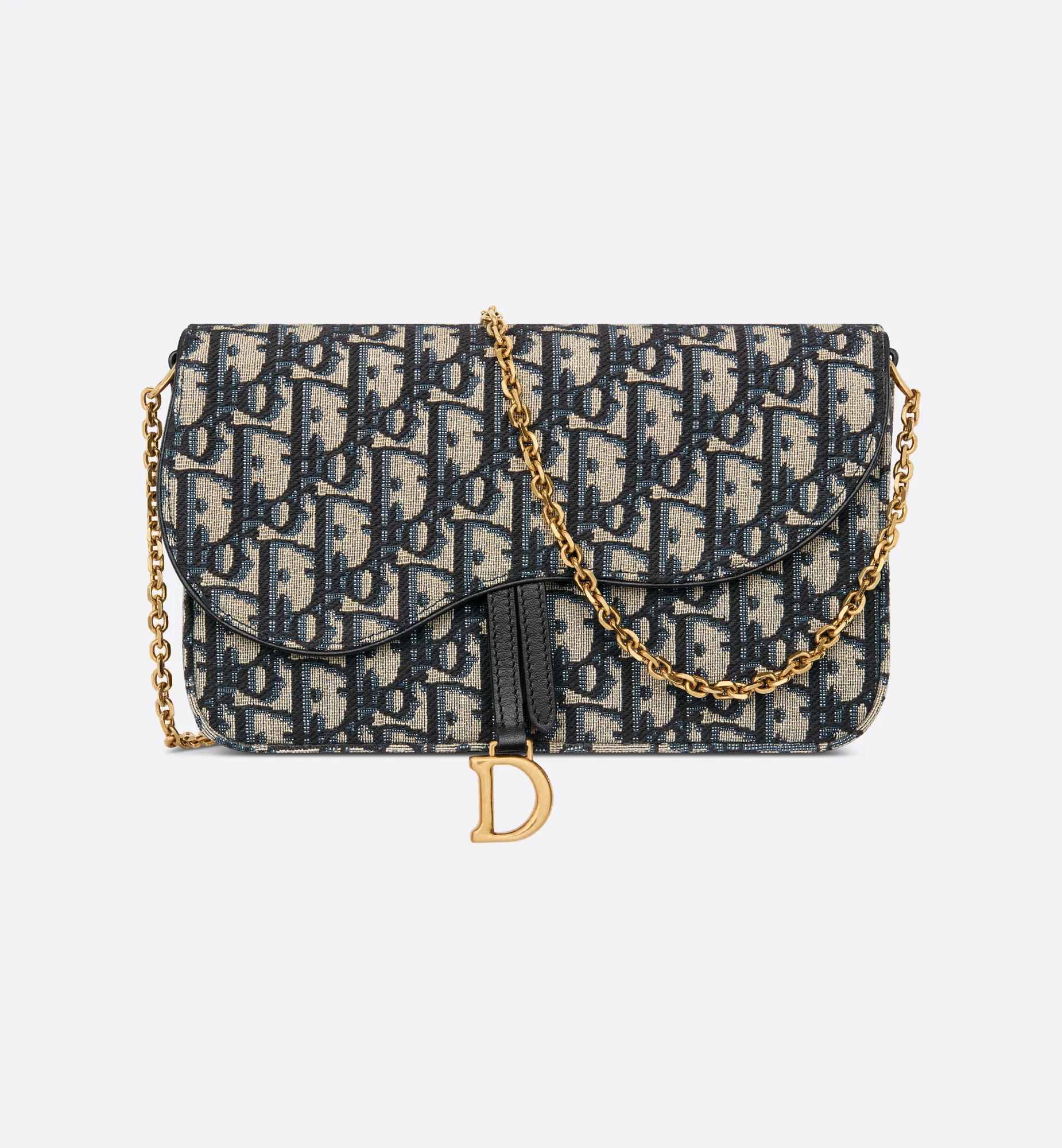 Medium Saddle Pouch with Chain - LuxuryEva