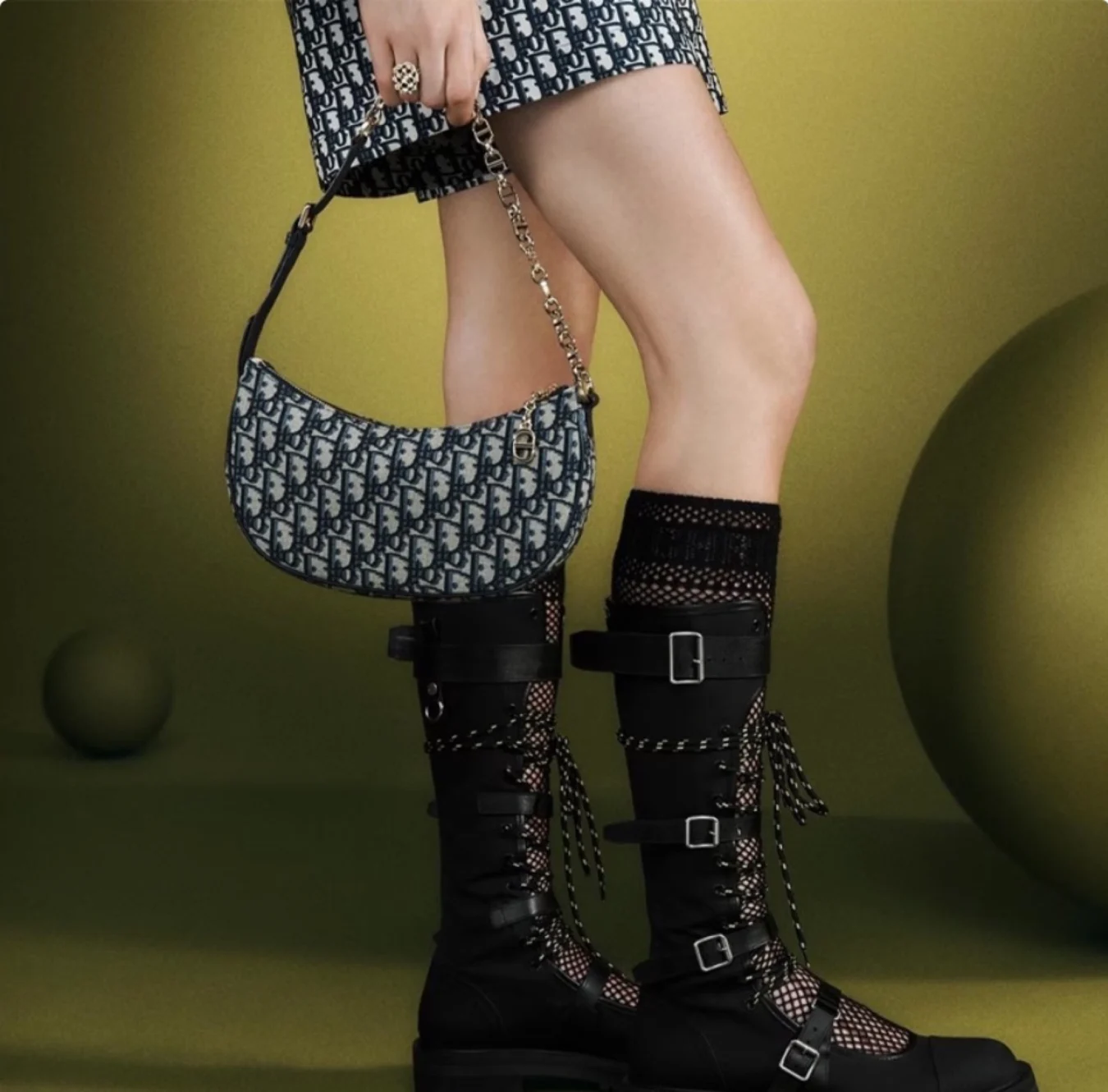 DIOR CD Lounge Half Moon Shoulder Bag - LuxuryEva